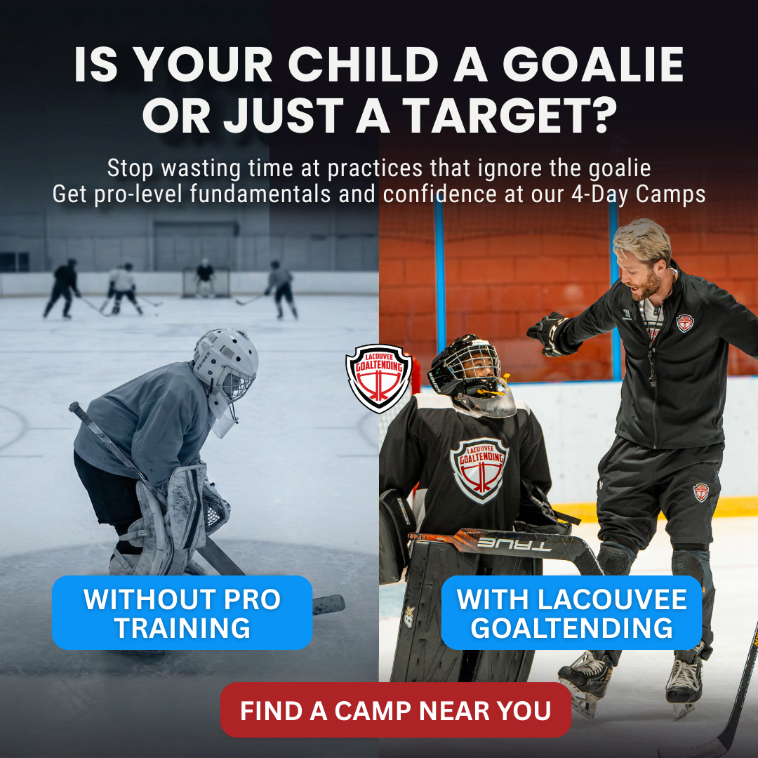 Without pro training vs with LaCouvee Goaltending — comparison